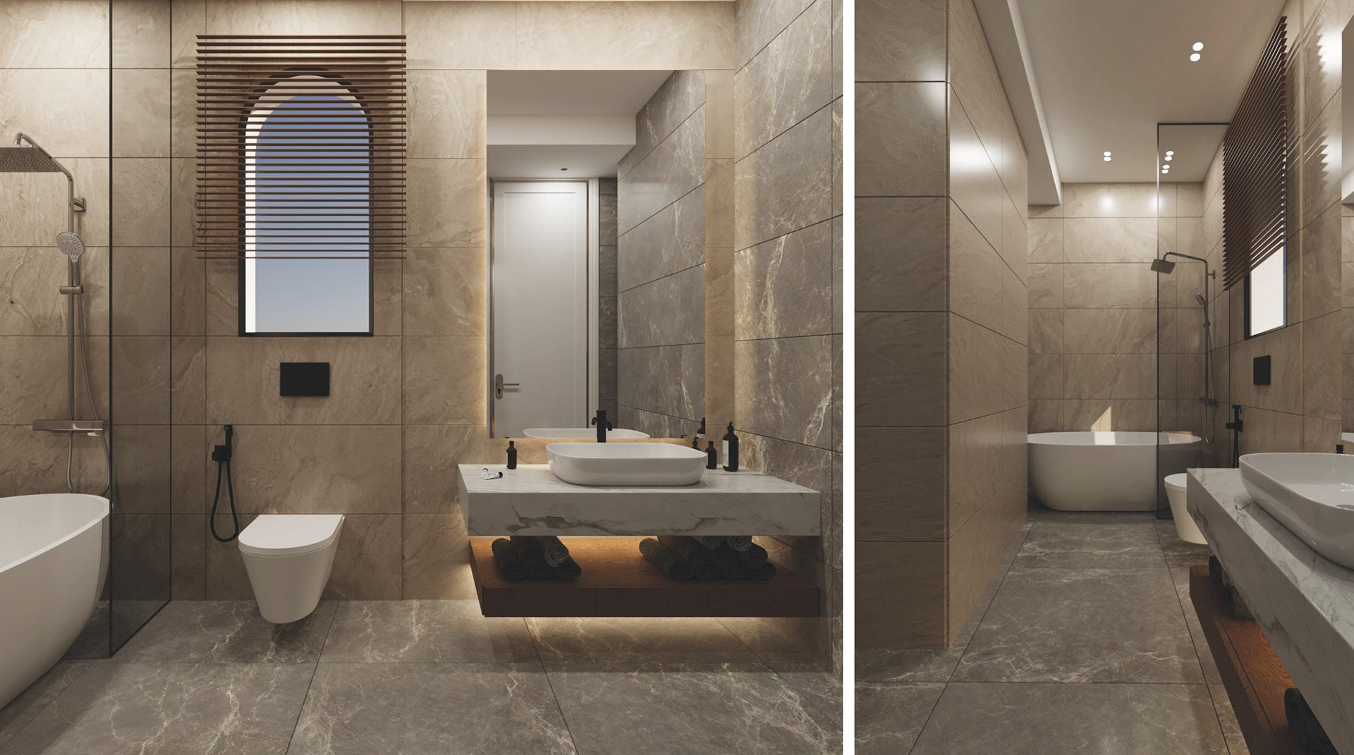 迪拜现代简约别墅室内设计丨阿联酋迪拜-18