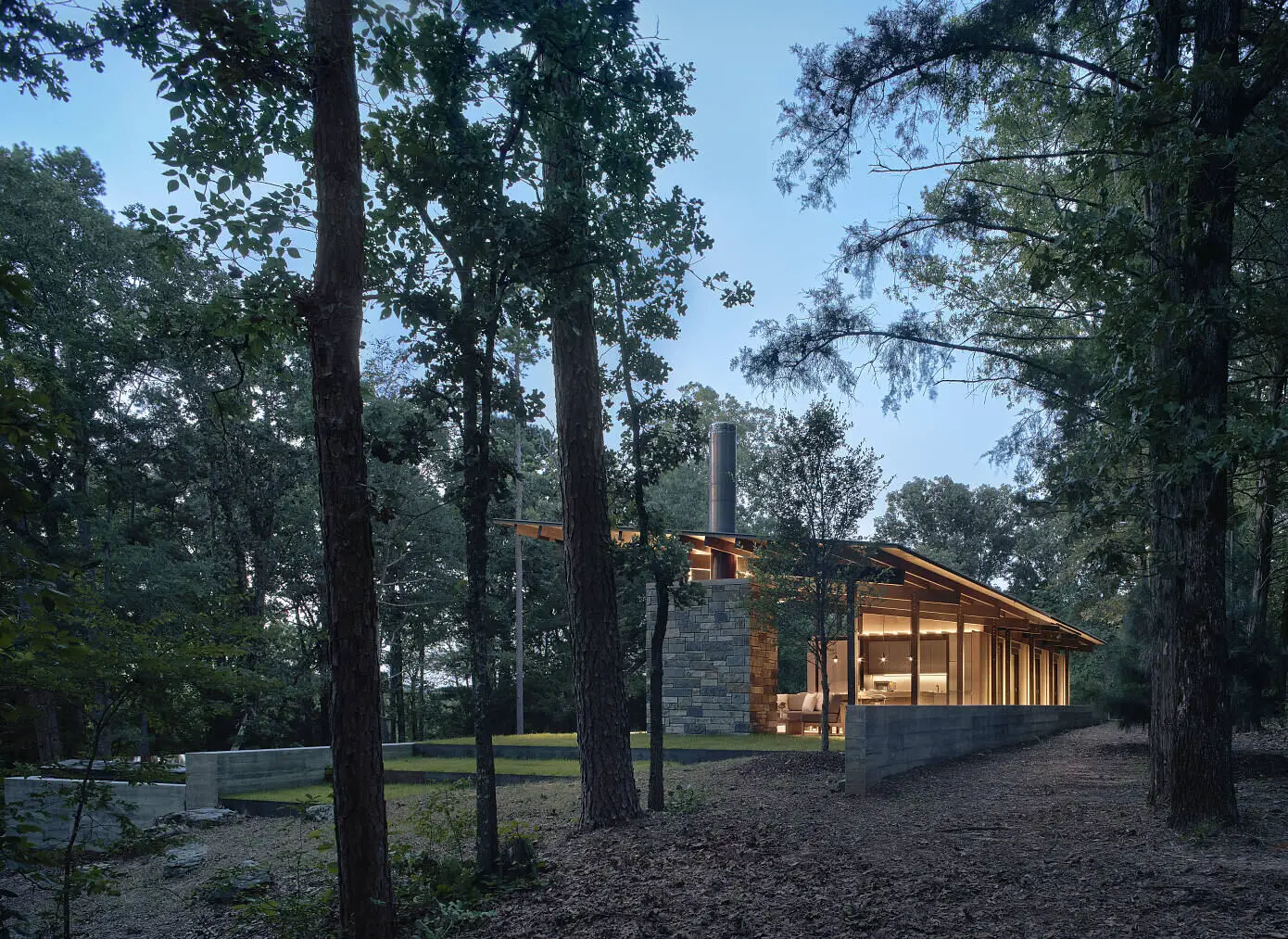 湖畔木屋 | 周末度假的温馨设计-12