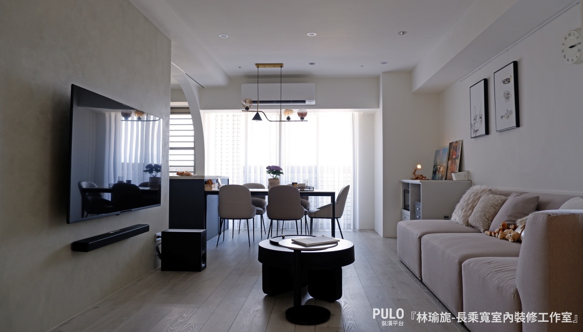 30坪台中老屋翻新,开箱司曼特电视墙设计丨中国台中丨长乘宽室内装修工作室-40