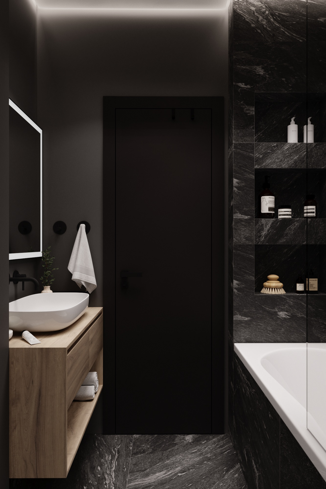 Minimalism apartment - 3D visualization-29
