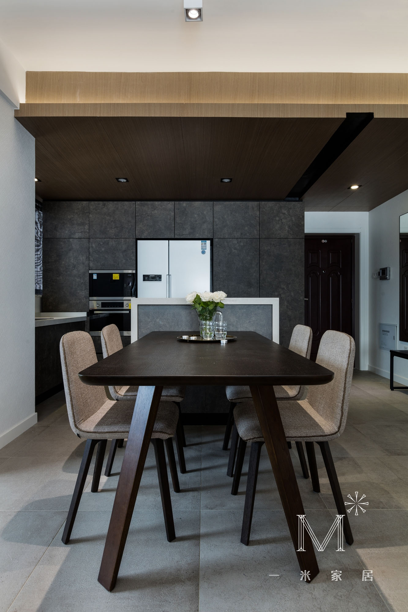 【一米家居】 ◣ 年 轮 ◥ 115m2 现代风-26