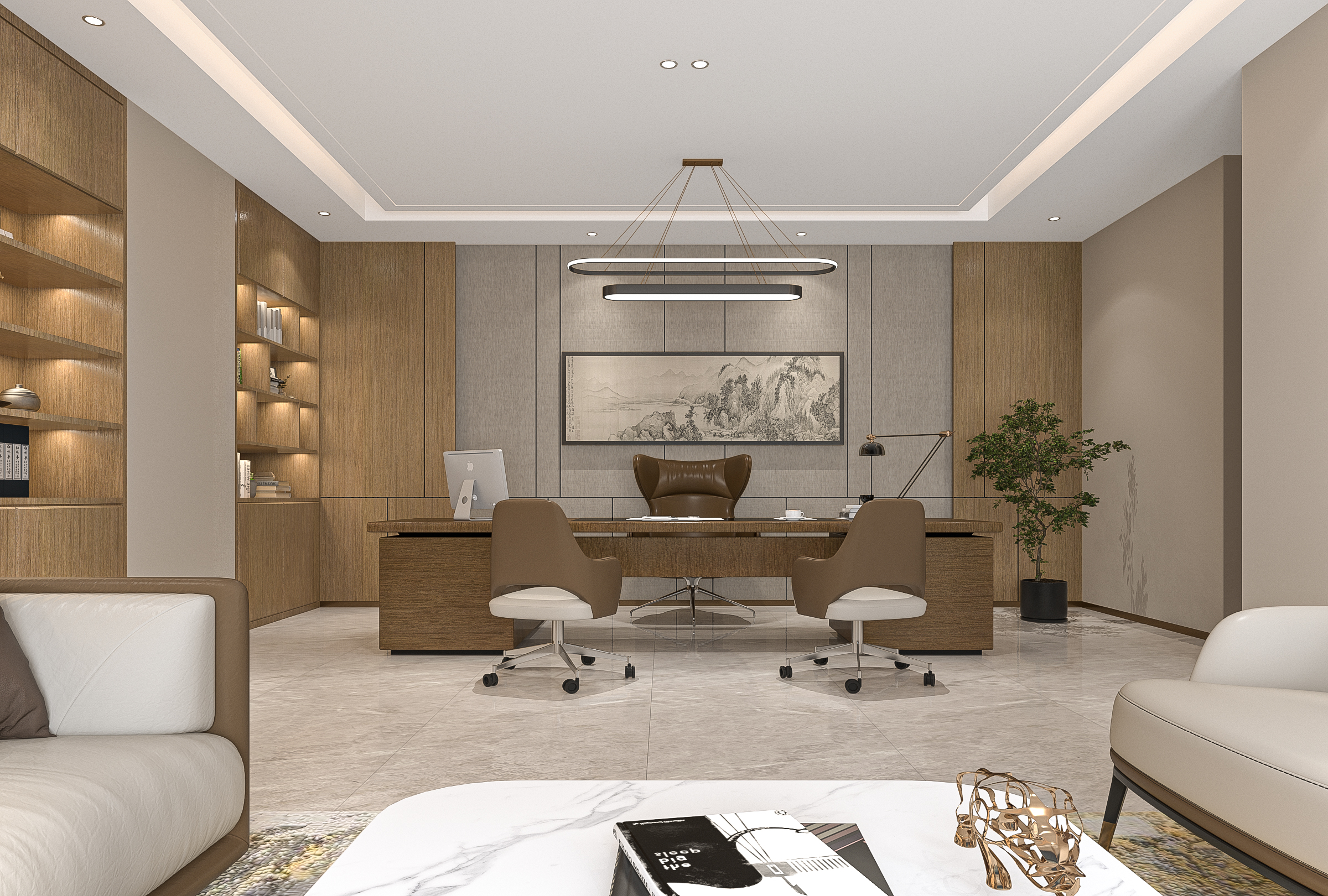 酒企办公室装修设计案例-10