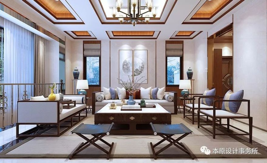 1200㎡双风格别墅,新中式与欧式的完美融合-33