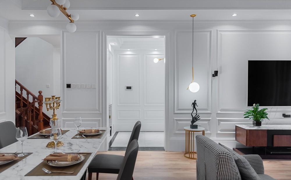 北京奥北别墅区叠拼别墅 | 美式宁静舒适，中式书房浪漫灵动-13