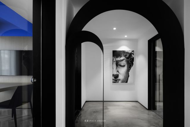 《视界》空间设计 | 辰夏作品,黑白灰世界的温馨与放松-31