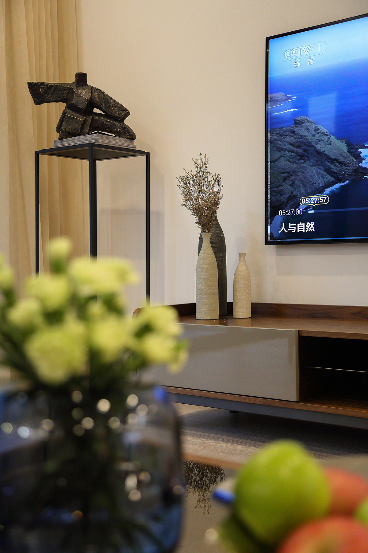 漾设计Young Design｜深圳罗湖区京基云景梧桐—《山间新雨》-14