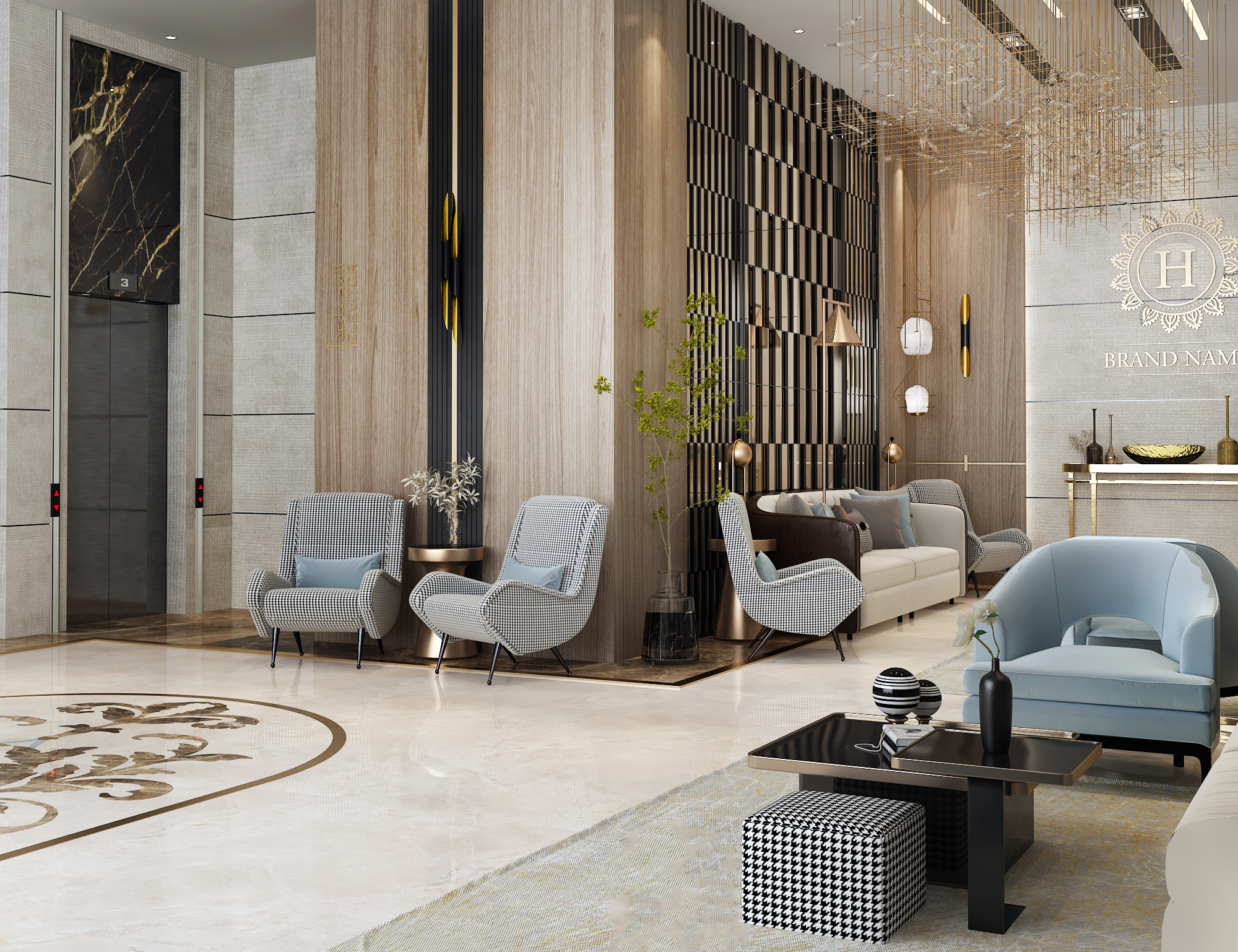 HOTEL LOBBY 室内设计丨FIRST_INTERIOR DESIGN-2