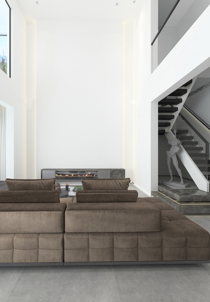 贵阳乐湾国际300㎡简约别墅，九鼎装饰打造空间艺术之美-10