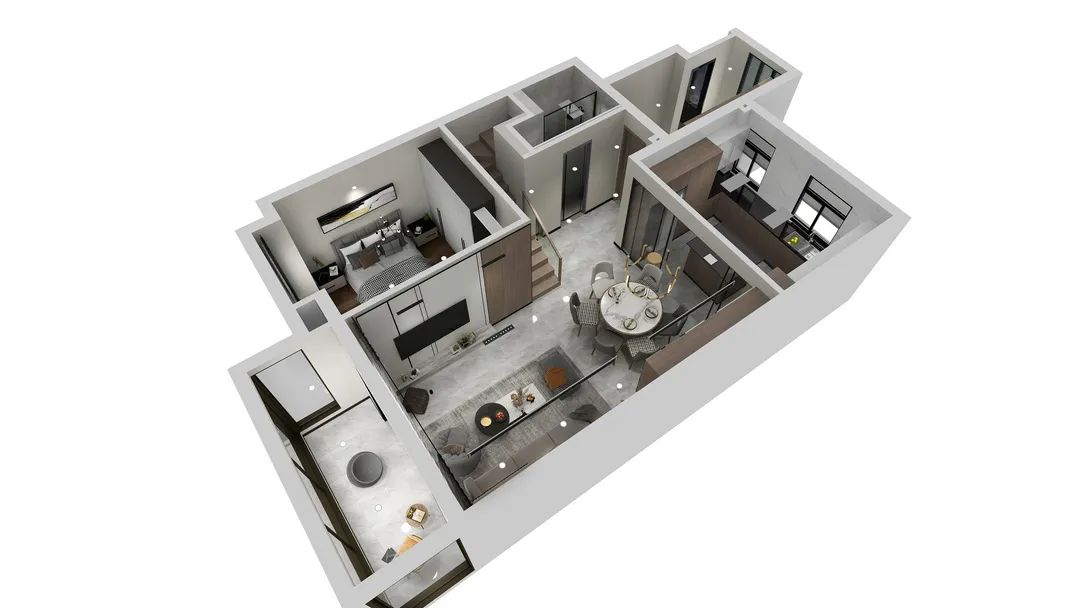 精致复式洋房家居设计丨中国泰州丨MIMO设计-16