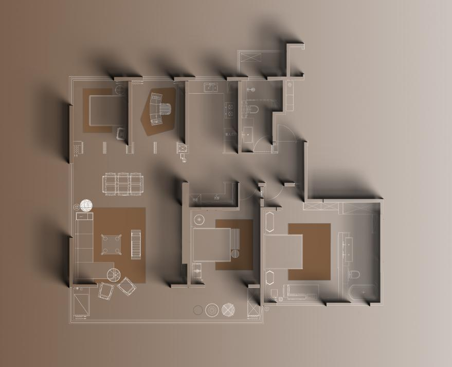 风华万象，经典爱马仕诠释现代轻奢大宅 | 自在设计-58