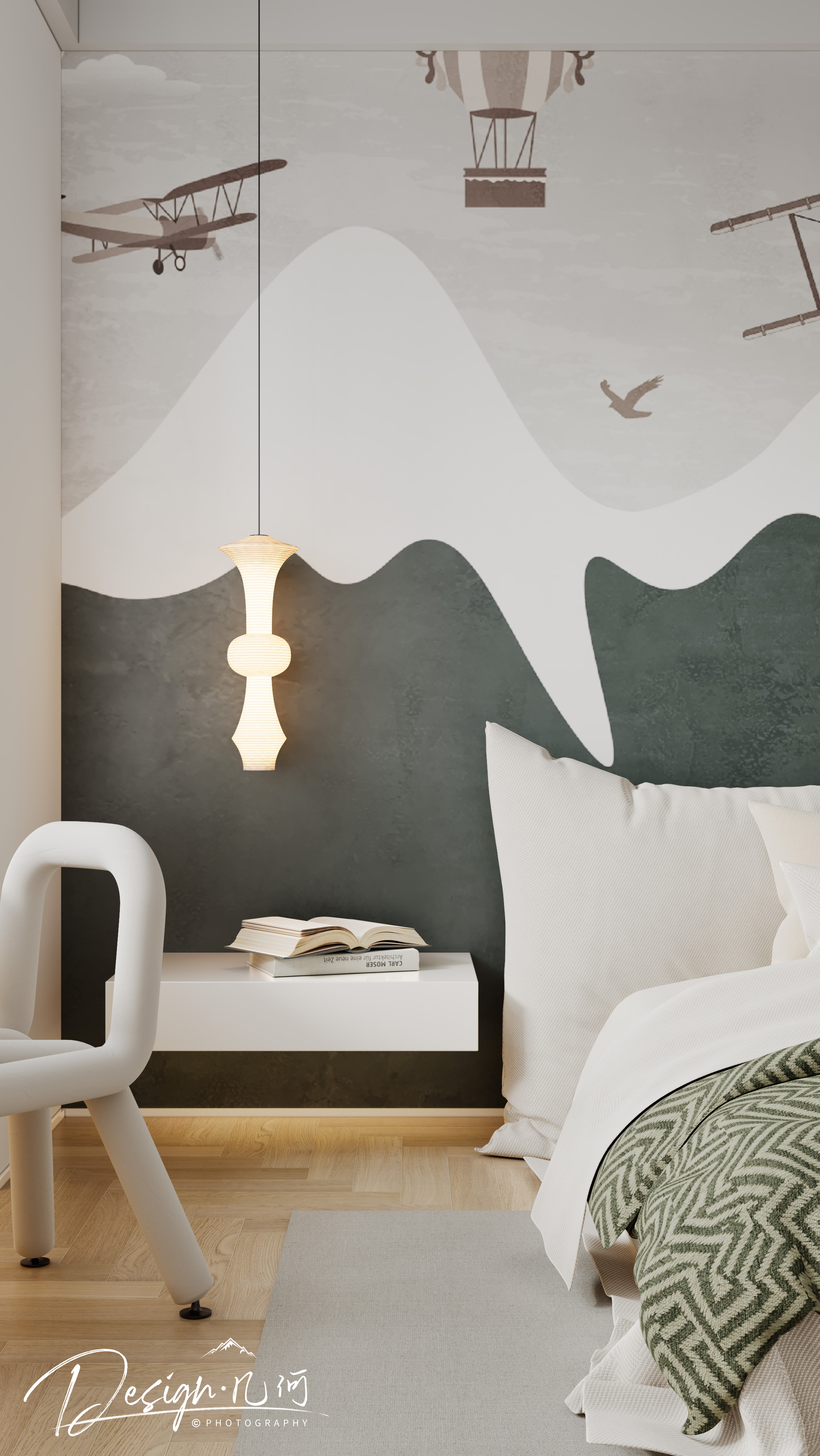 几何空间视觉表现 | 绿地内森庄园现代客餐厅-15