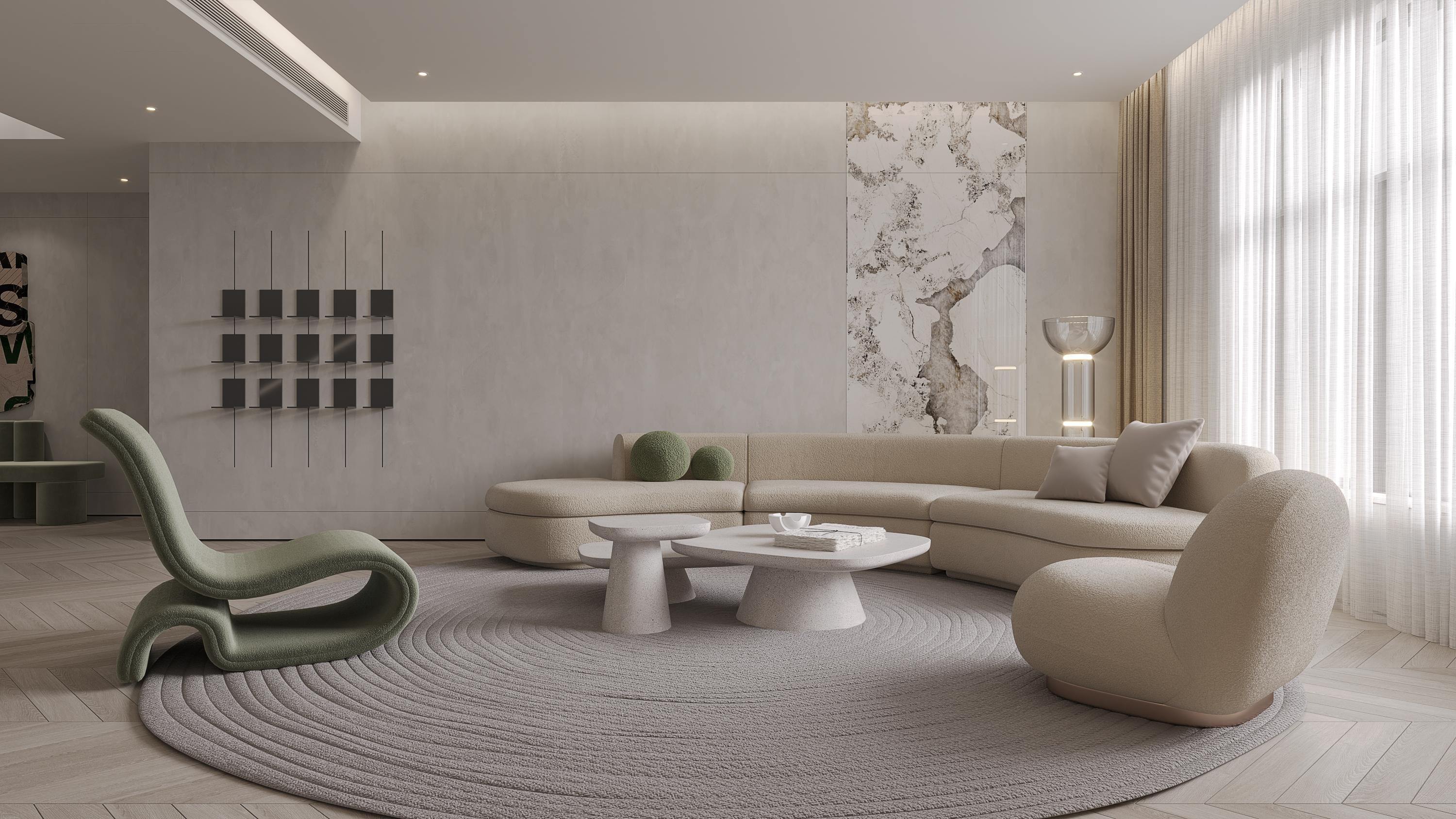 家装大平层奶油风-24