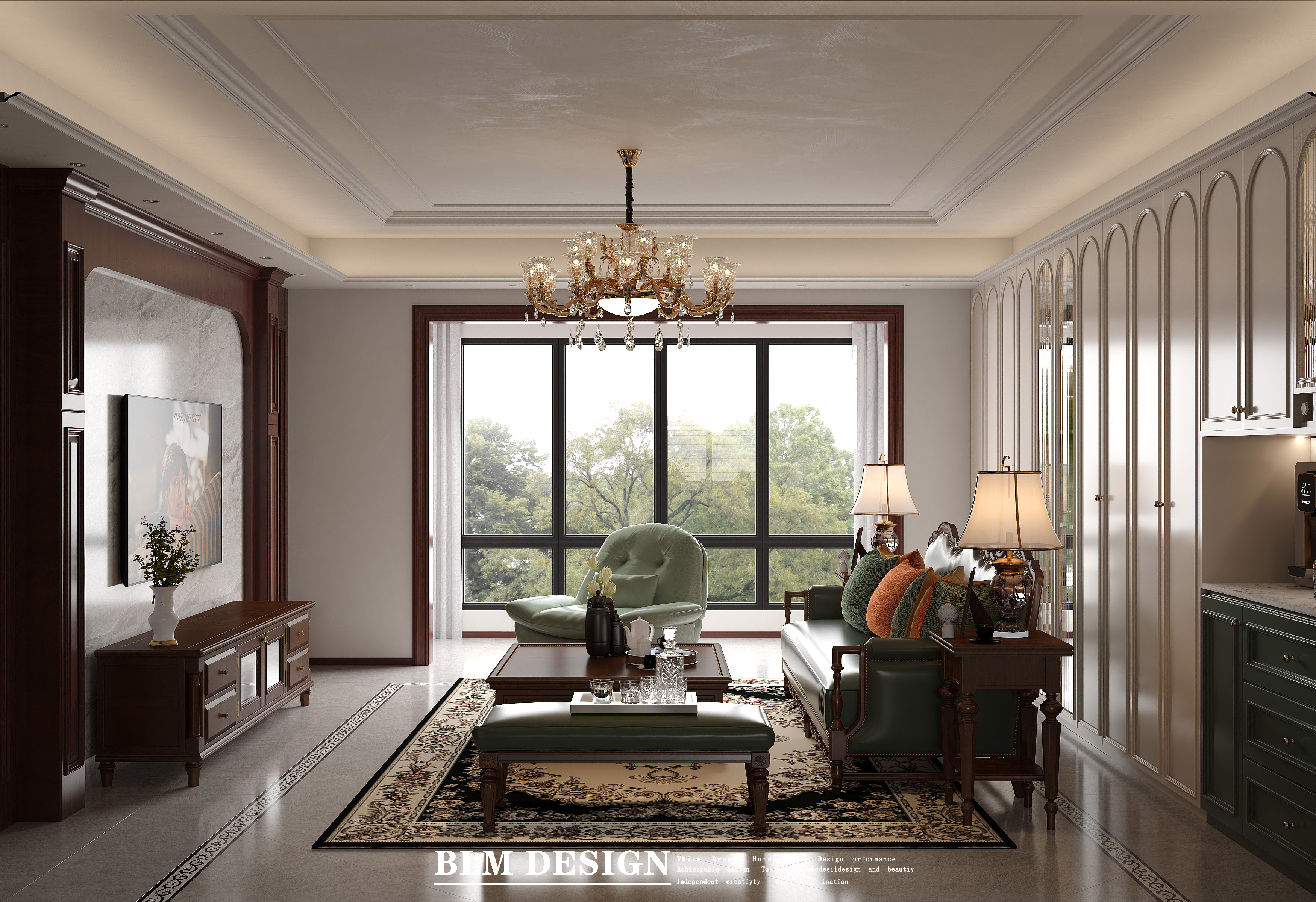 南洋复古家装设计案例-2