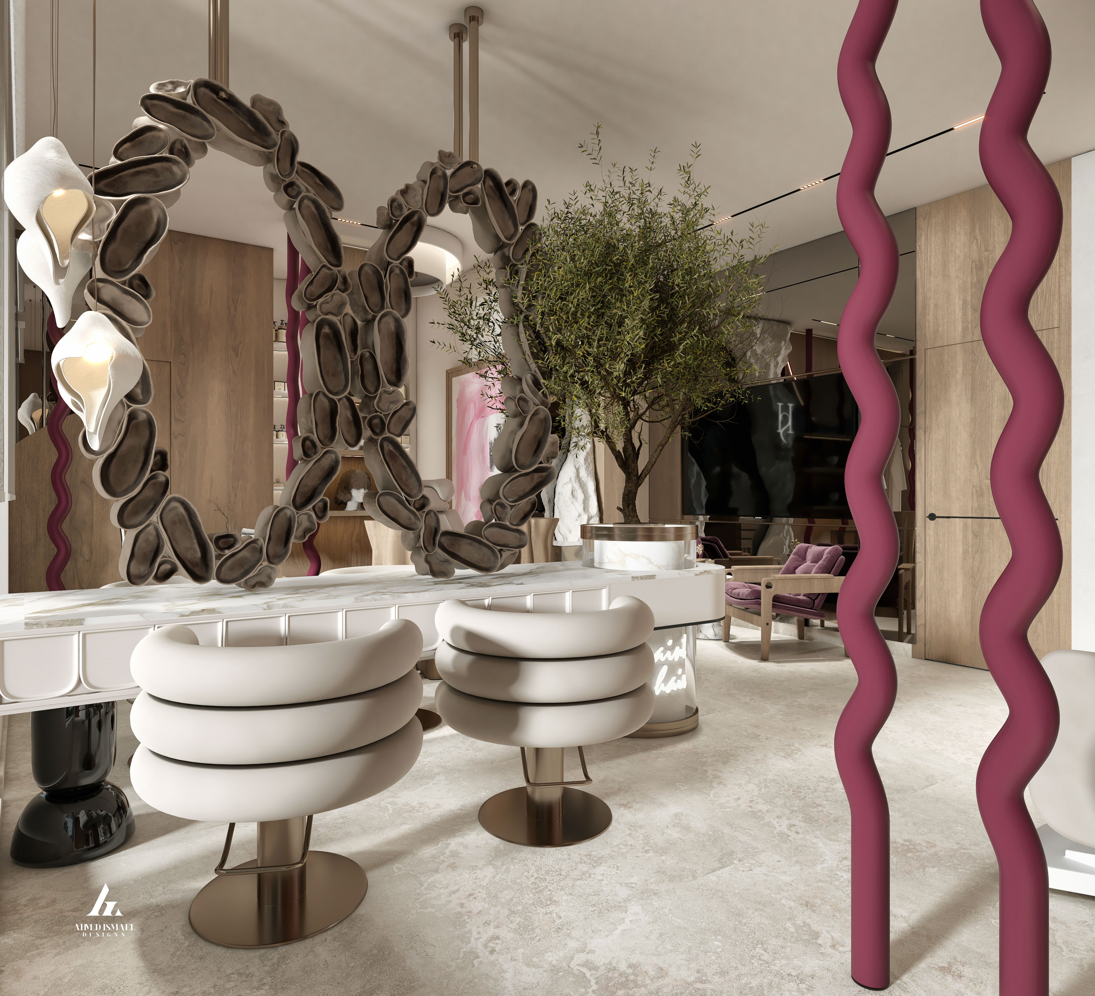 豪华现代美容院设计丨@ahmedismail_designs-8