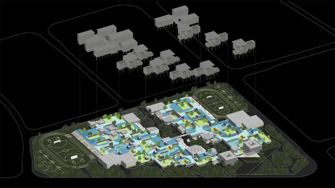 中标候选方案 | 聚落景观学习谷：佛山一中顺德学校/ 众建筑+广州瑞华-47