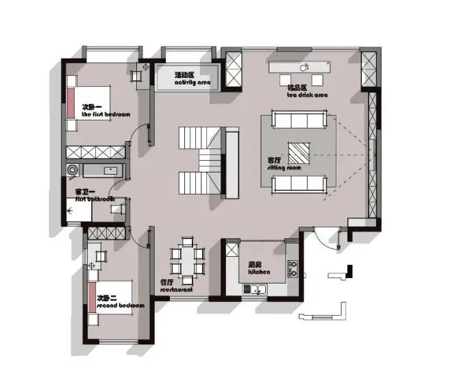 金辉世界城顶复现代轻奢别墅设计丨青马别墅设计-38