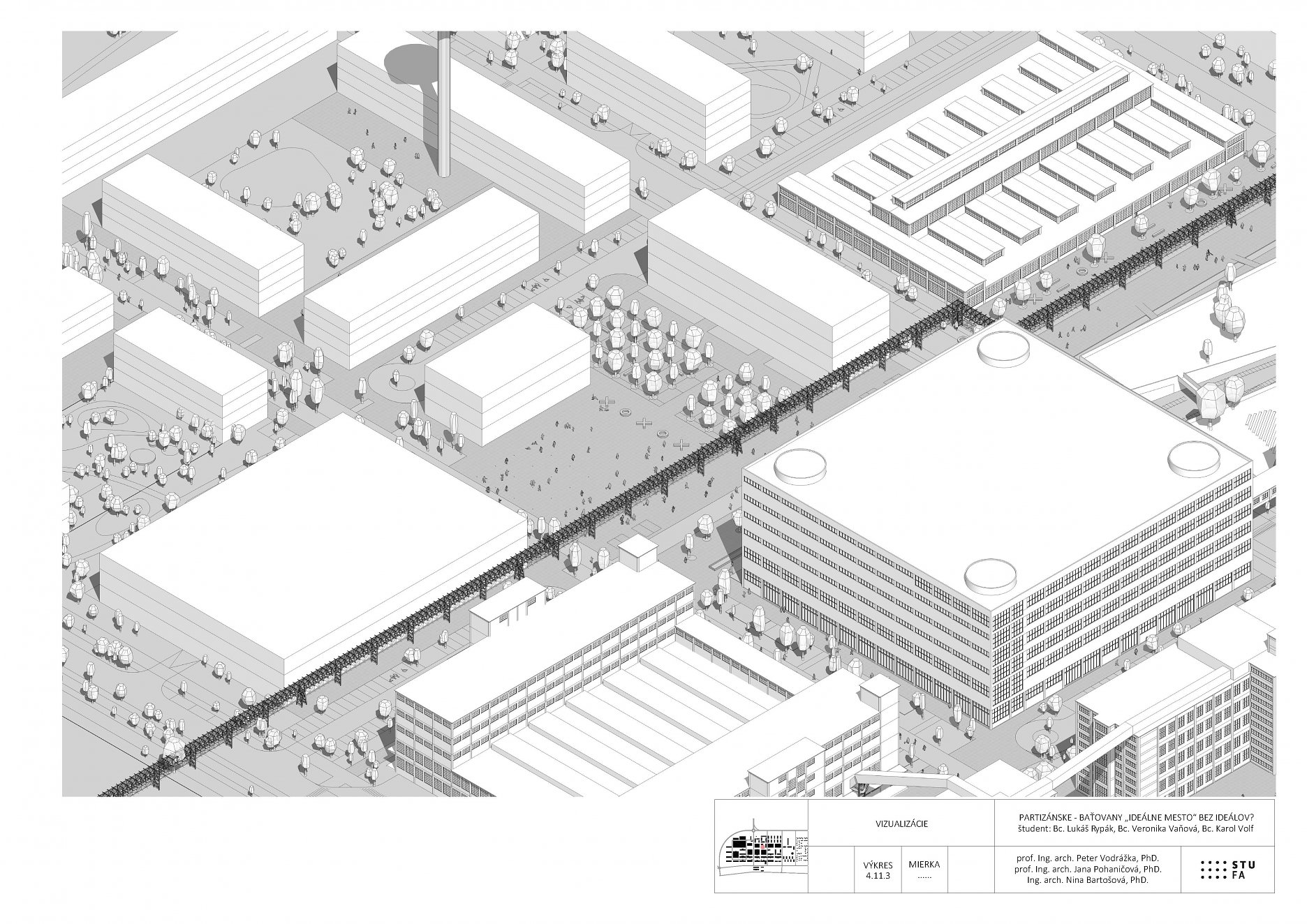 Partizánske  Baťovany工业区复兴设计方案丨斯洛伐克丨Bc. Lukáš Rypák等三人团队,与教授合作-66