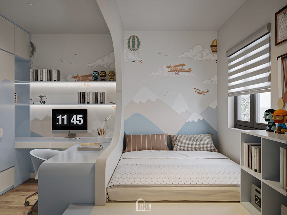 50m² 5 层Japandi风格联排别墅设计丨越南河内-30