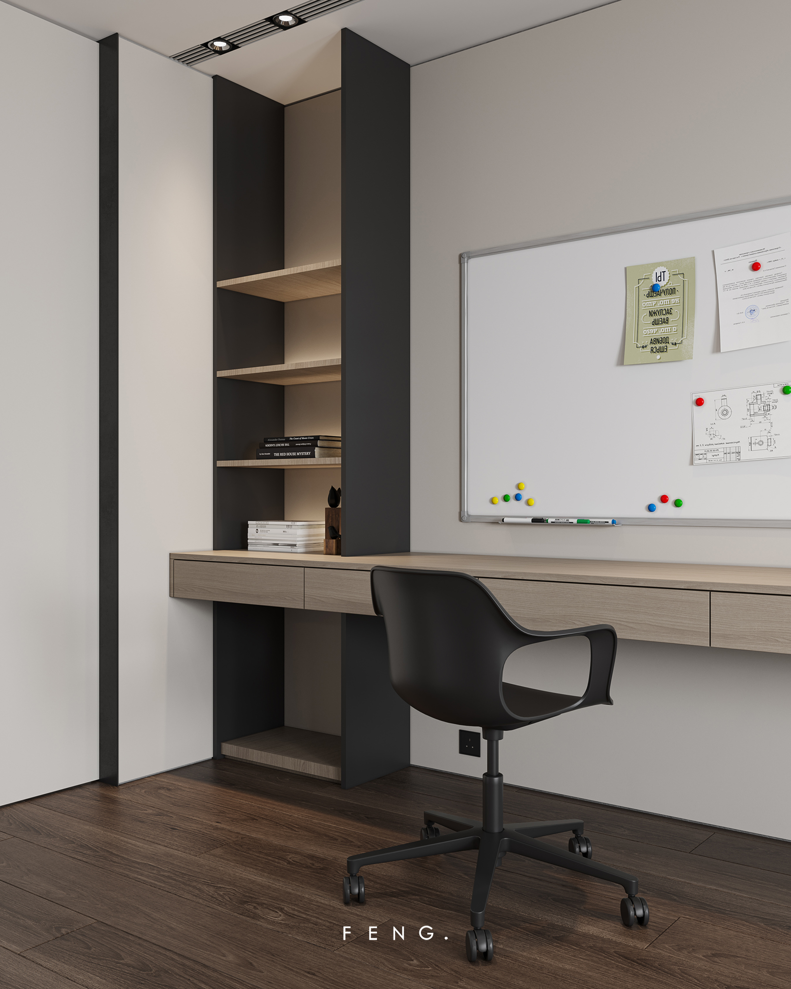 台式现代小户型空间设计丨锋 FENG.-19