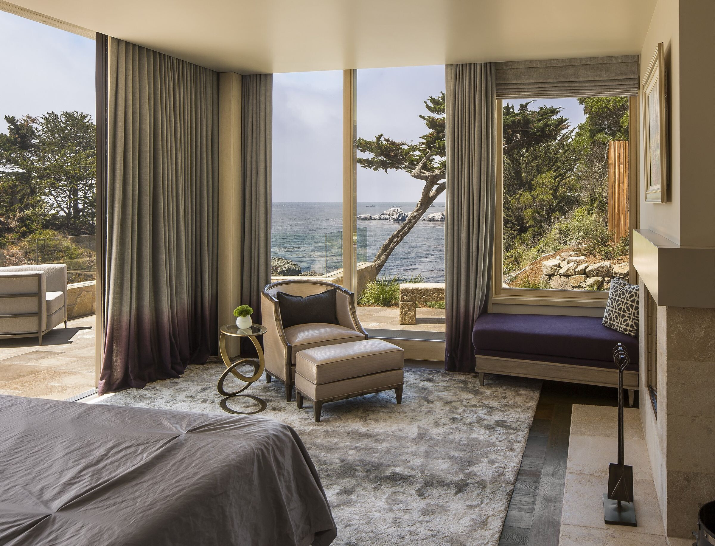 加州悬崖之上的绿色住宅-48