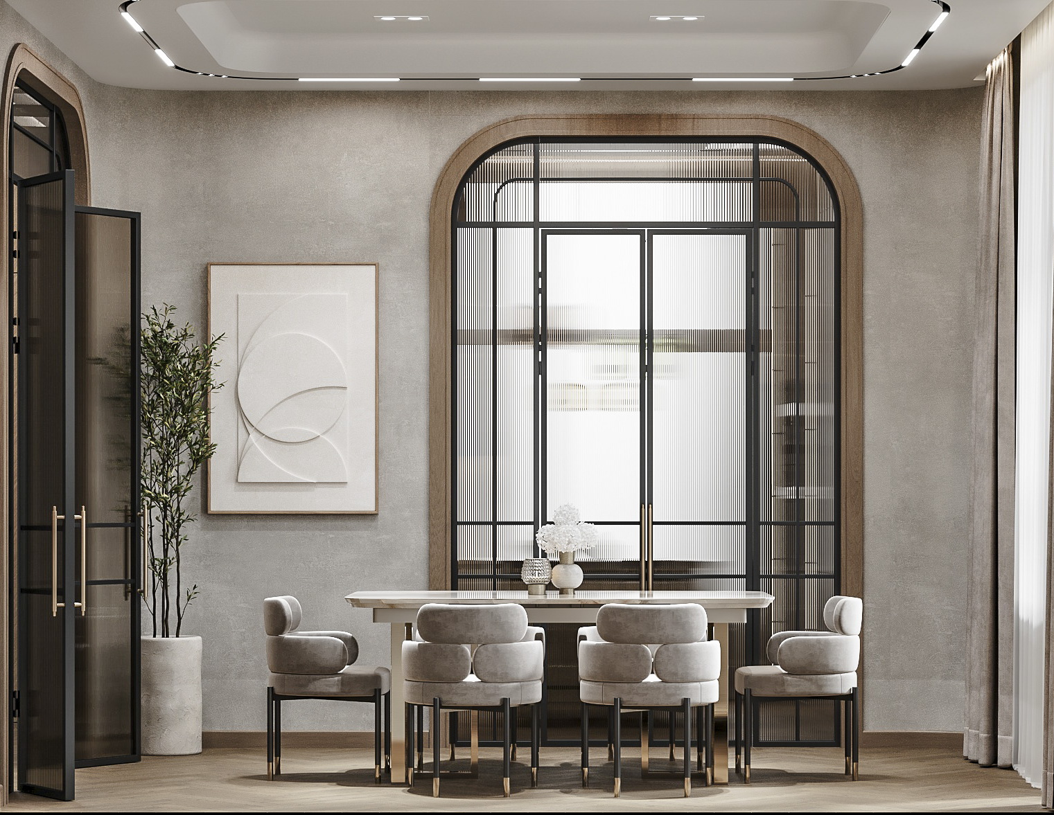 Гостиная + столовая зона-1