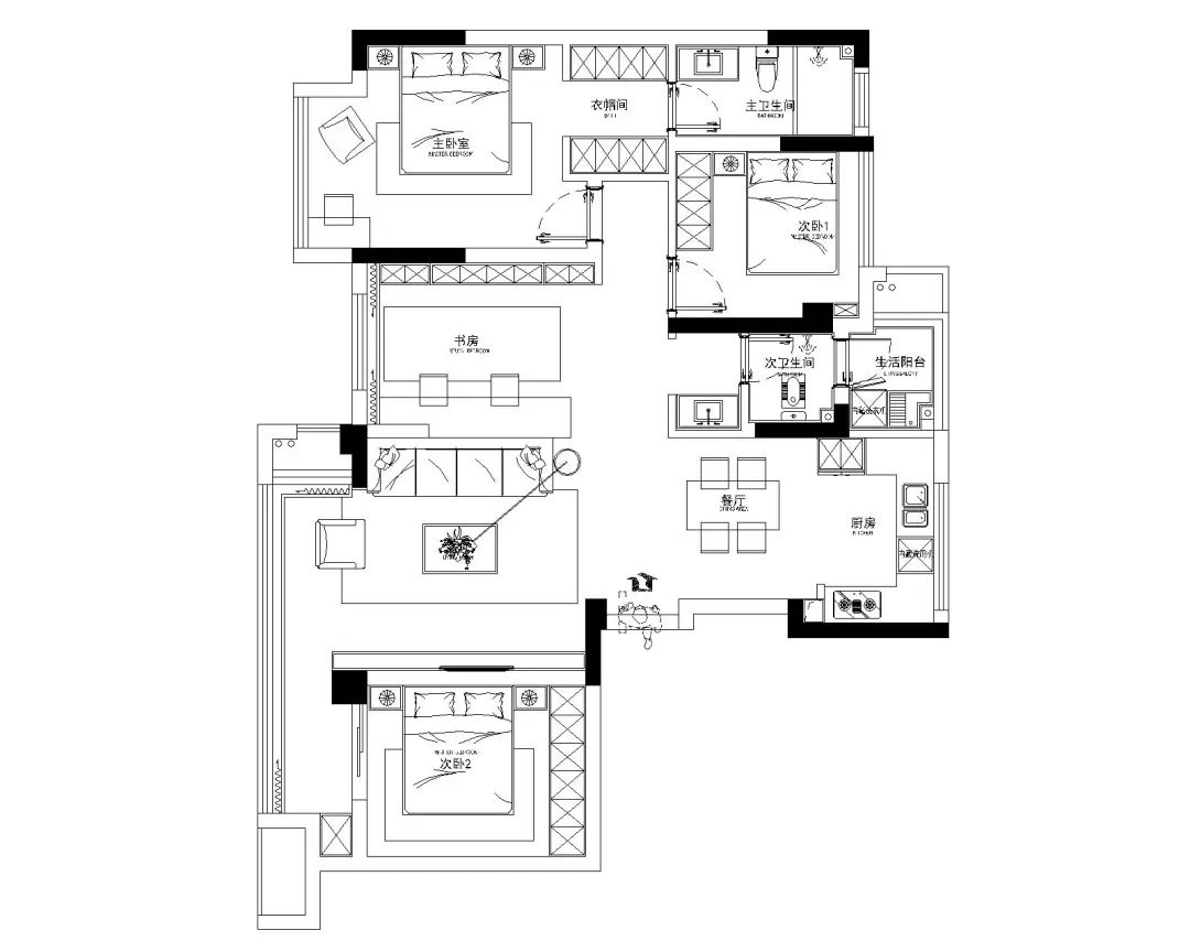 【实景】一拆一改竖厅秒变大横厅，超大落地窗更显通透感！-29