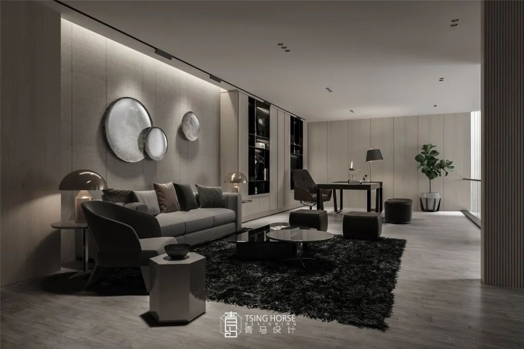 龙湖天钜底跃 · 现代简约 295㎡艺术新家丨青马别墅空间设计-60