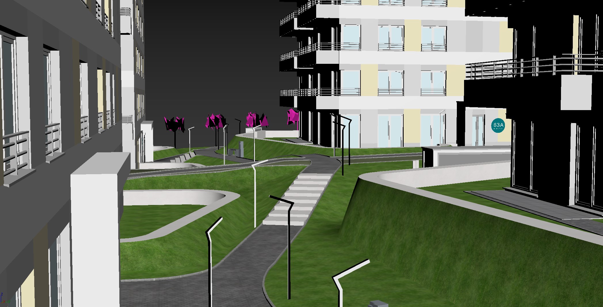 YSLAB公司3D低多边形建筑模型制作-14