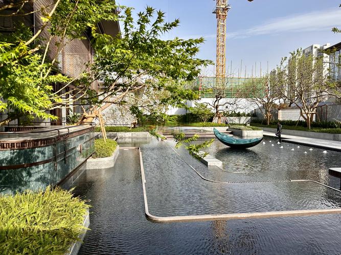 小区园林景观水景及酒店入口不锈钢景墙-12