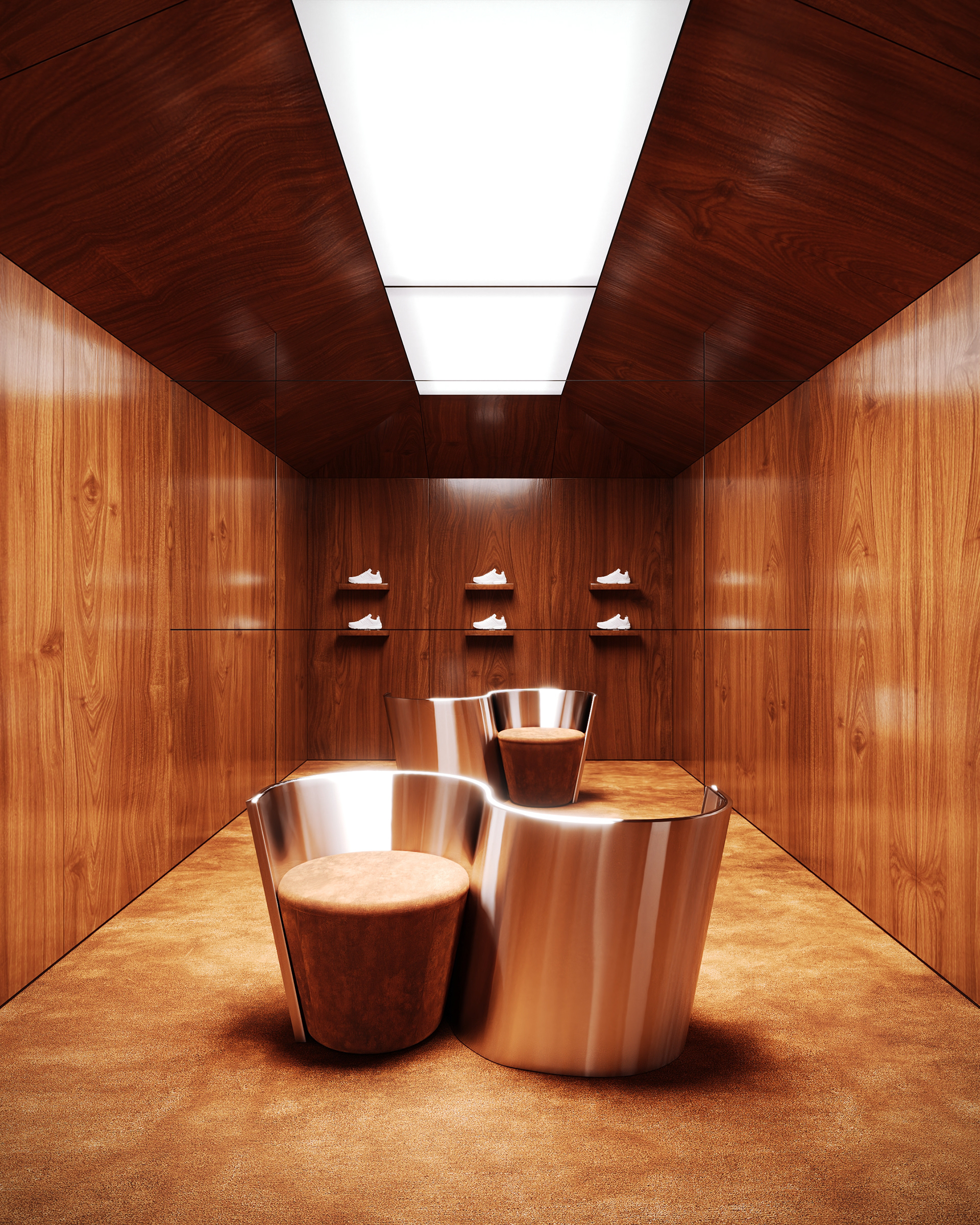 SNEAKERS STORE CONCEPT（运动鞋概念店）丨Cascade Bureau,Lana Simonian-13