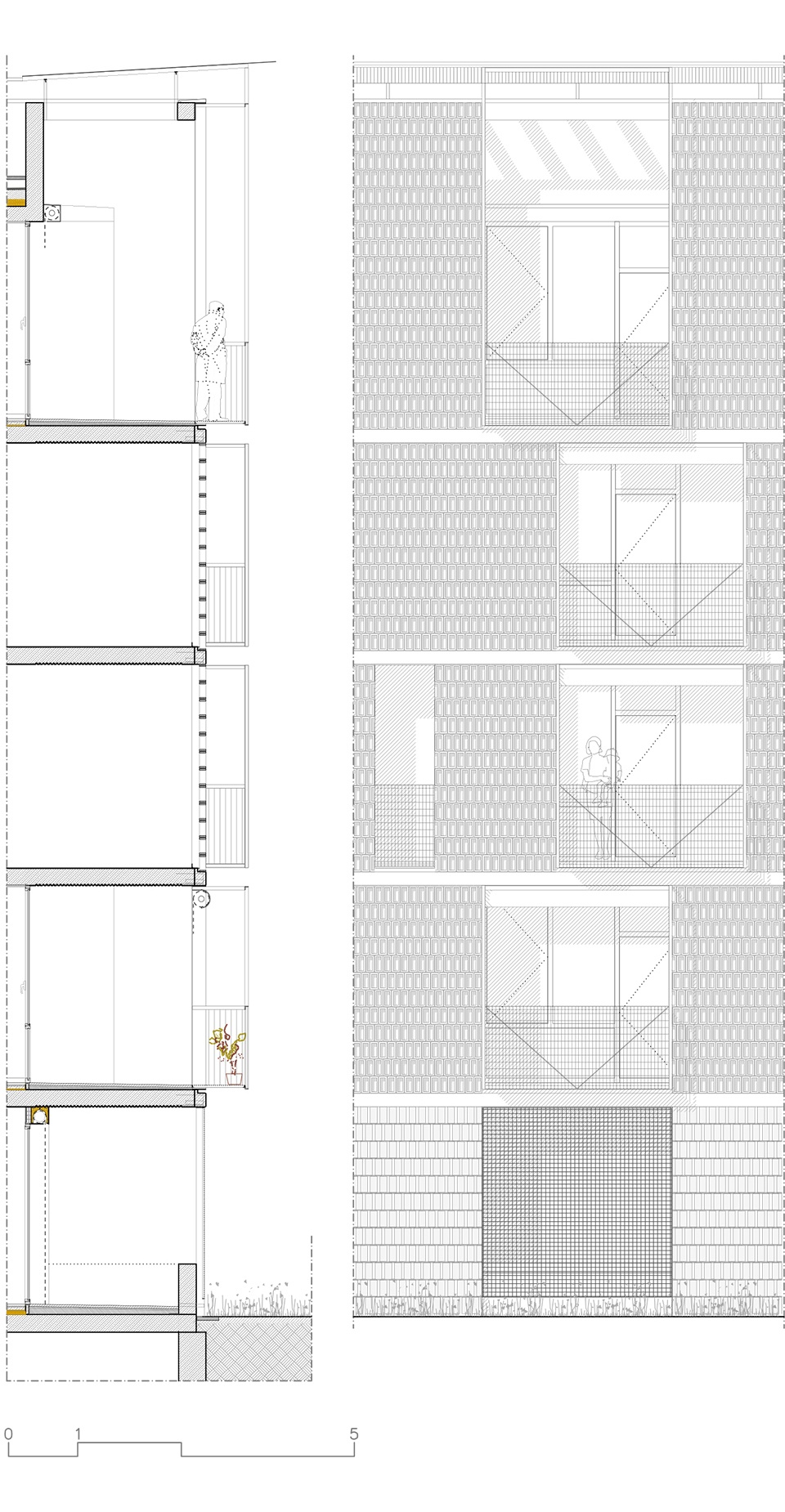巴塞罗那社会住房设计，通透空间与裸露砖墙的完美结合-42