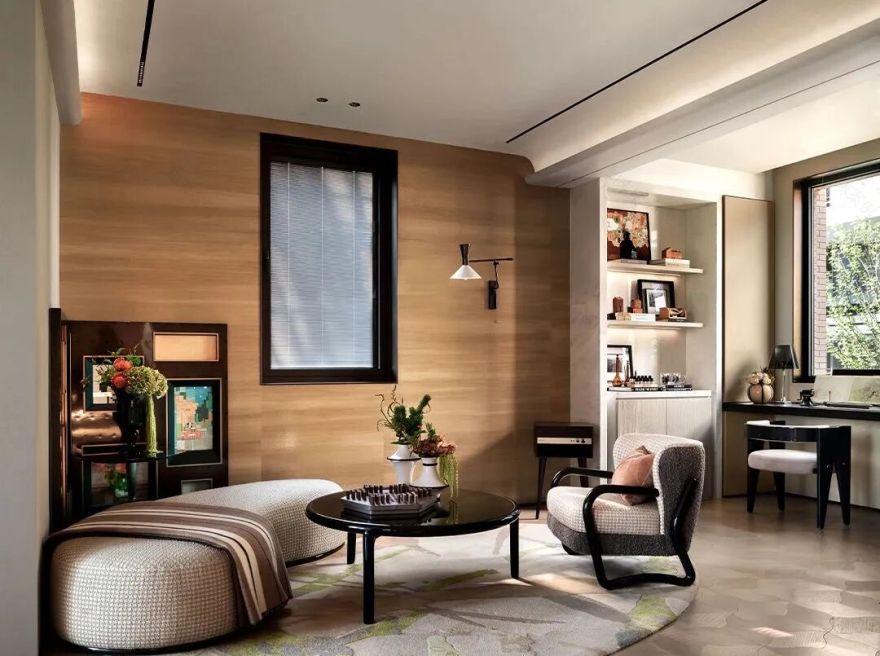 上海334㎡轻奢复古风样板间丨中国上海丨紫香舸设计-40