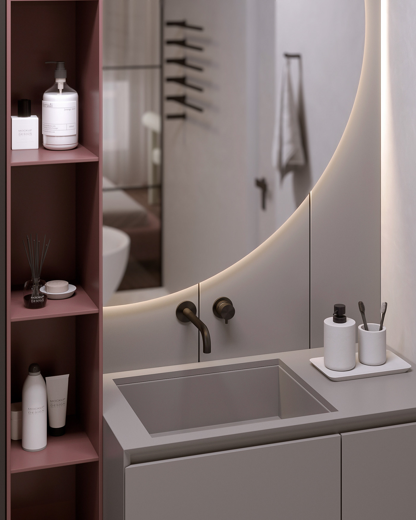 60㎡小空间公寓设计 邂逅轻柔质感，至臻至美的-20