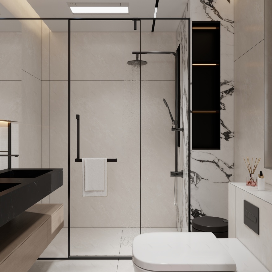 《星汇云城·墨白序曲》极简现代整装设计丨中国广州丨广州市至雅设计装饰工程有限公司-56