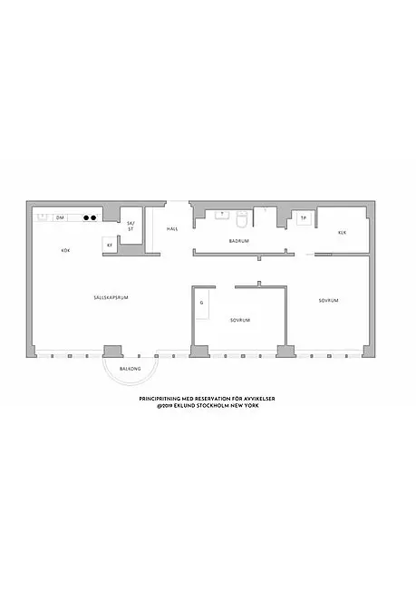 斯德哥尔摩简约温馨三室公寓-1