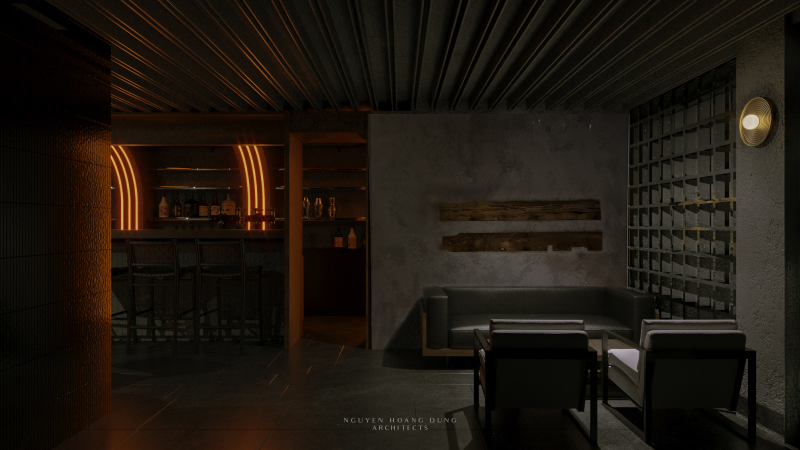 ALLEY WHISKY  COCTAIL PUB 设计丨越南河内丨NGUYEN HOANG DUNG ARCHITECTS-15