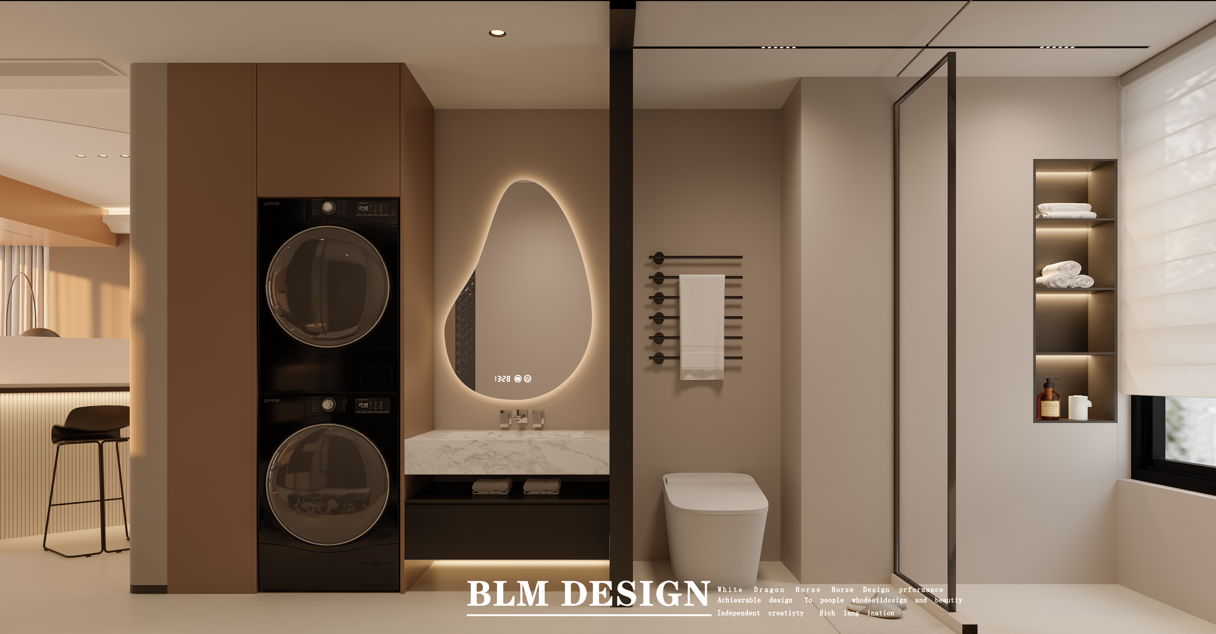 现代原木风效果图-8