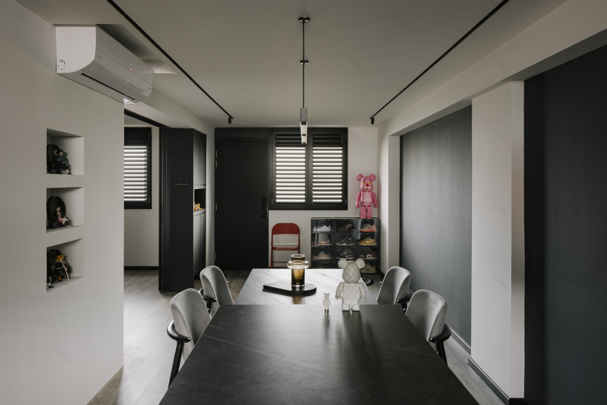 25 Eunos Crescent现代单色风住宅设计丨新加坡丨The Interior Lab-9