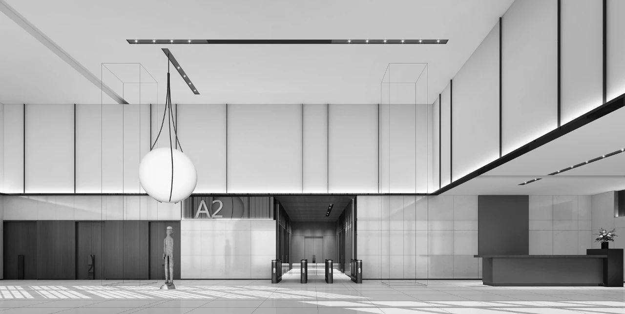 长沙屿大堂·公区,印湘江·印江雅居售楼部X印湘江入户大堂丨中国长沙丨水木言设计机构-19