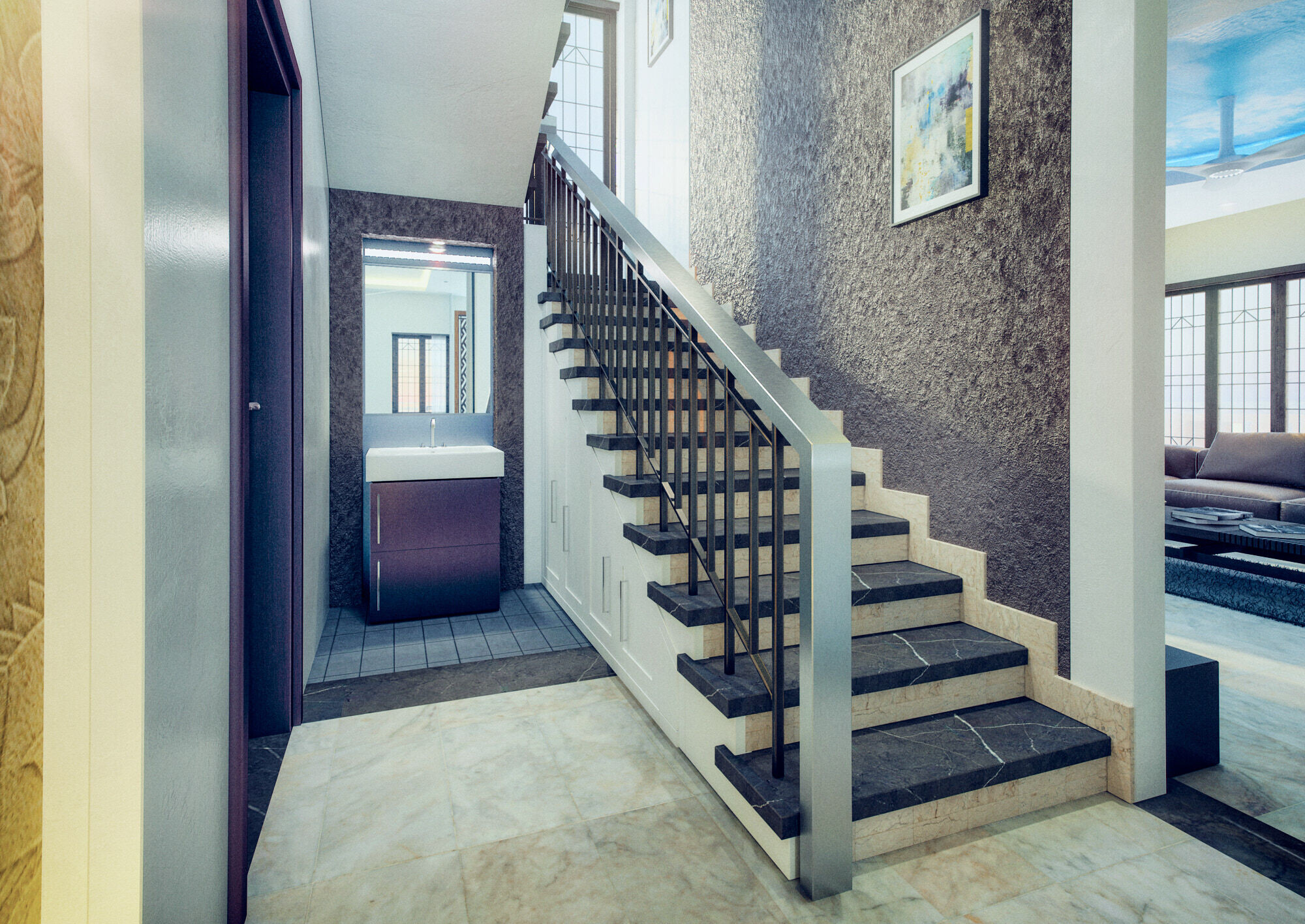 印度 Tamil Nadu 精美北向三卧风水宜居之家-9