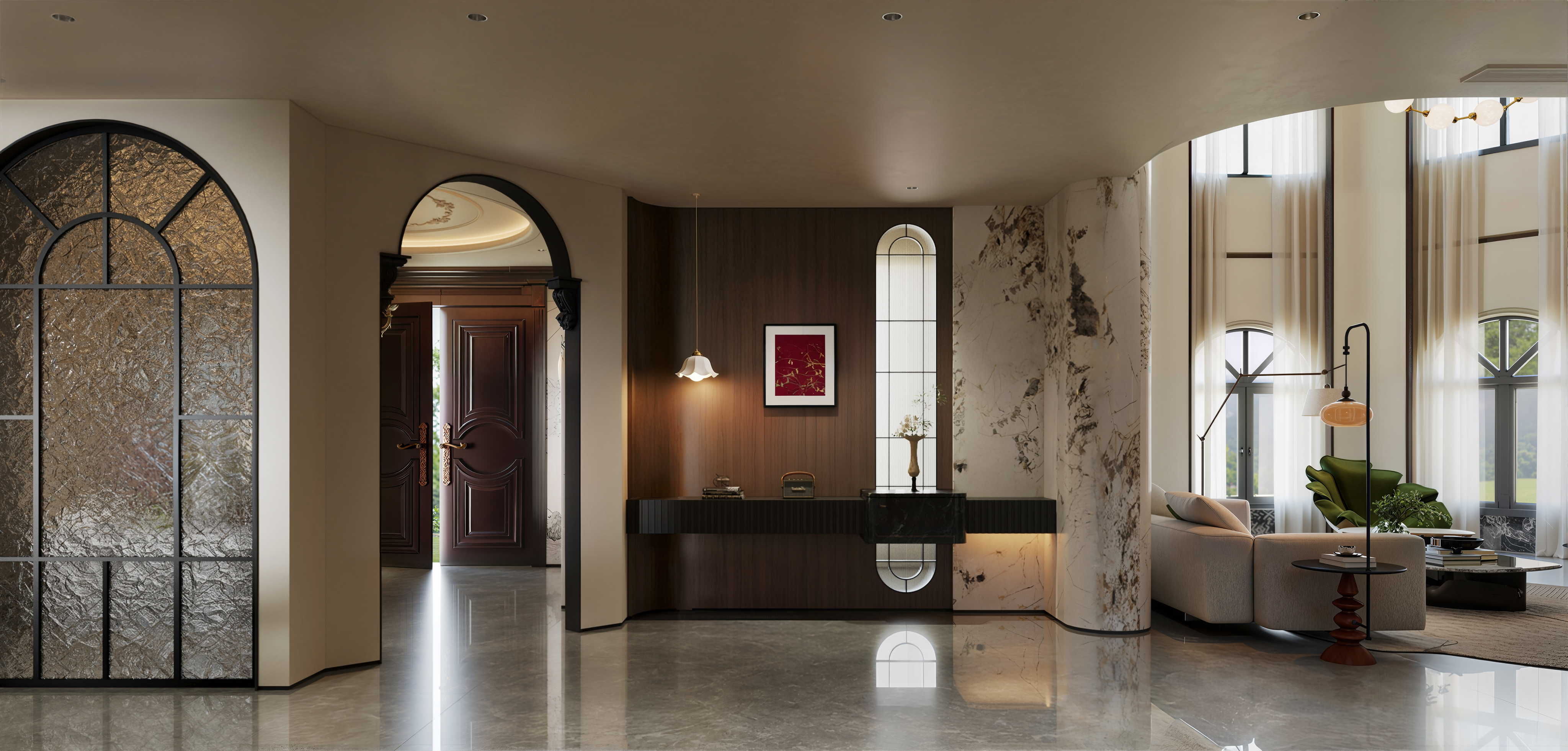 法式轻奢混搭空间设计-18