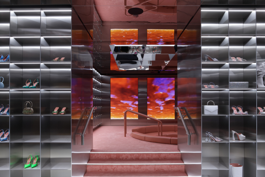 Amina Muaddi 伦敦哈罗德百货店丨英国伦敦丨Crosby Studios-0