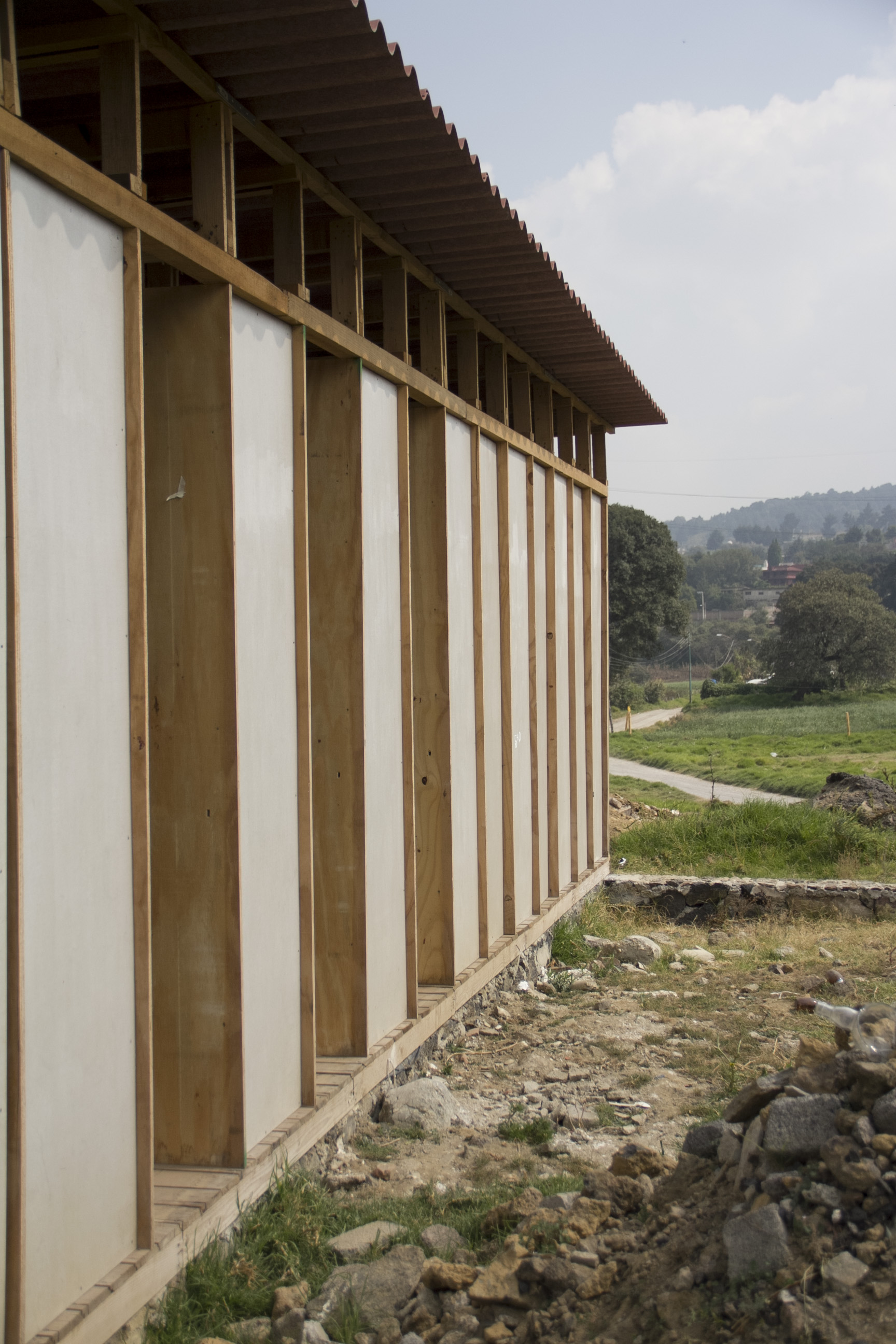 墨西哥社区中心的木框架设计-8