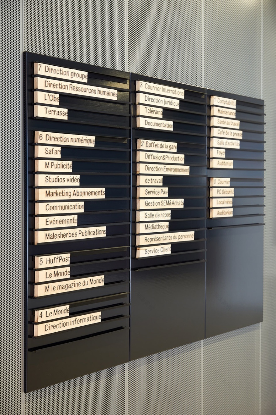 世界报总部大楼标识系统设计丨法国巴黎丨Snøhetta-8