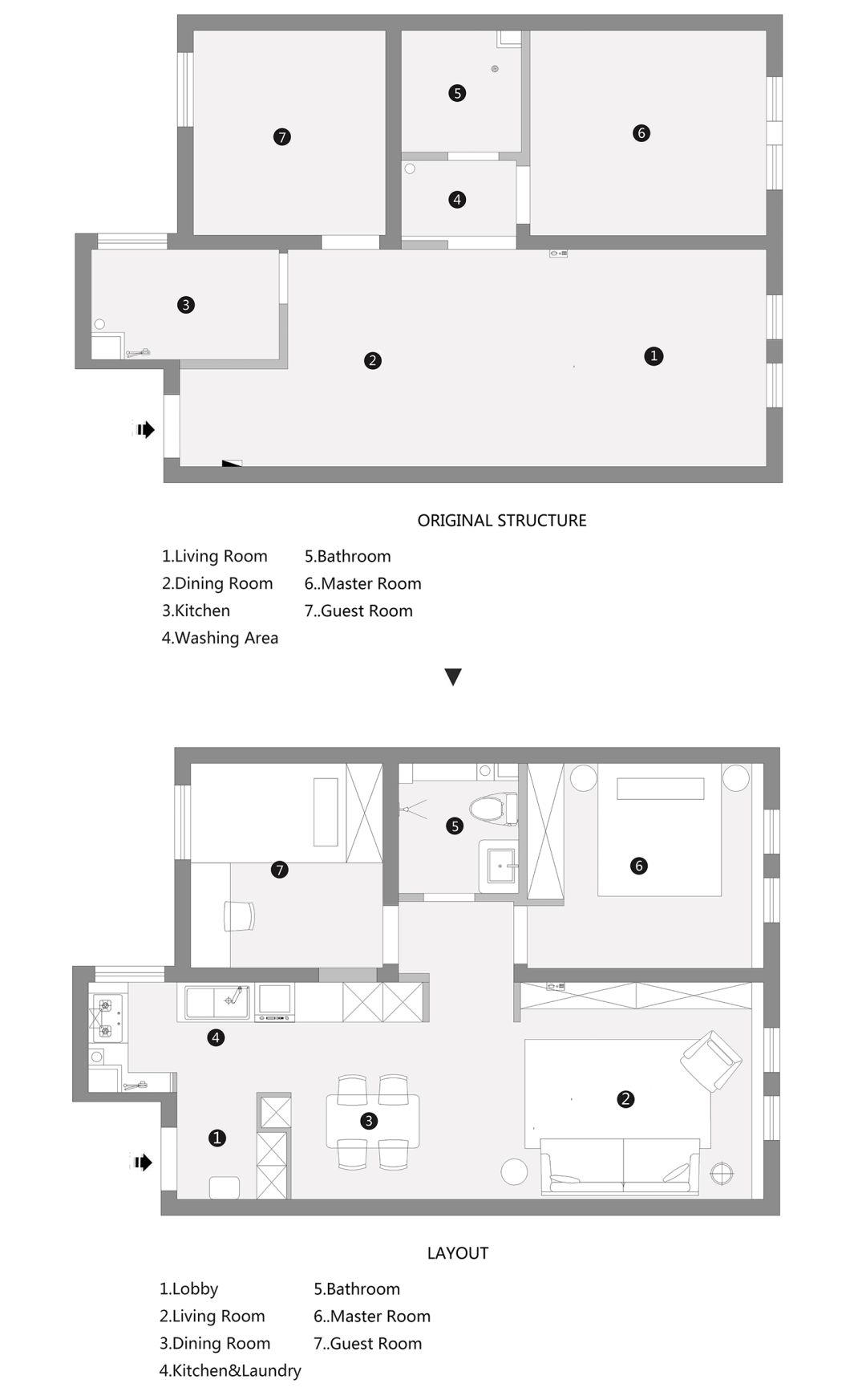 60平小户型的全屋减压法，学会这两招颜值功能都不输-17