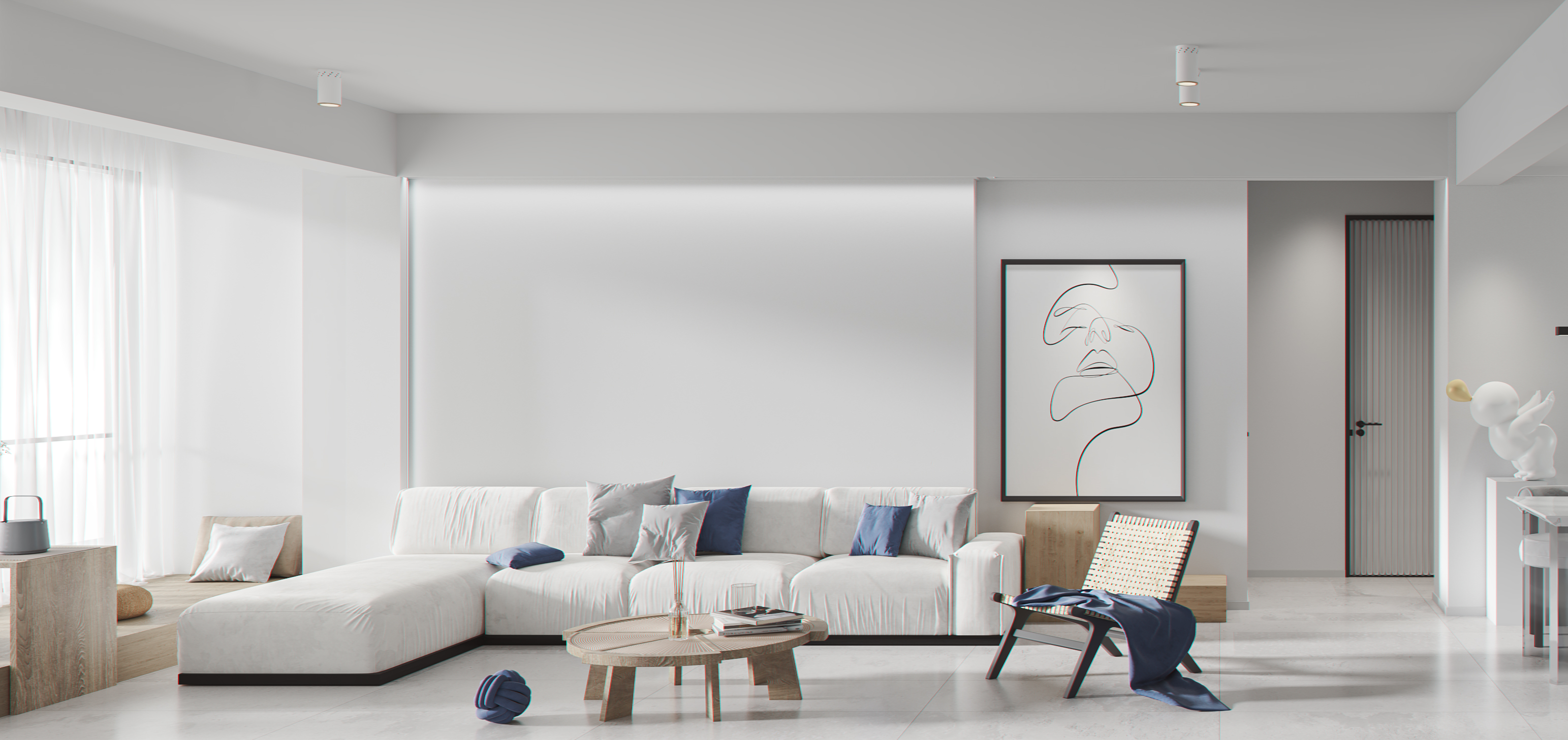 新一设计 | 3Dmax 打造极致留白空间-5