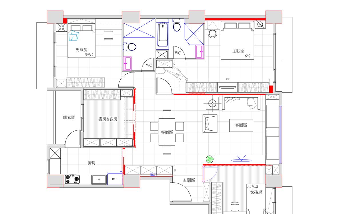 风水调和,空间利用的室内设计案例解析-24
