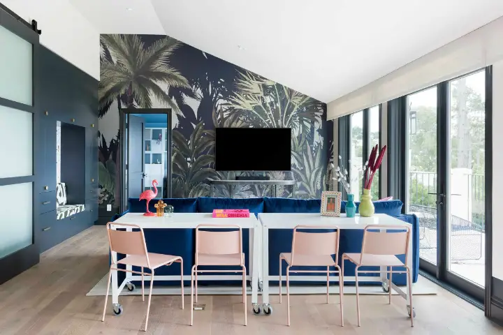 加州海滩家庭住宅的异域风情室内设计-2