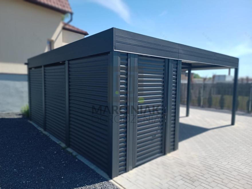 带侧面杂物间的车库车棚(单双车位)丨波兰绿山城丨HurtownikGroup Sp. z o.o.-15