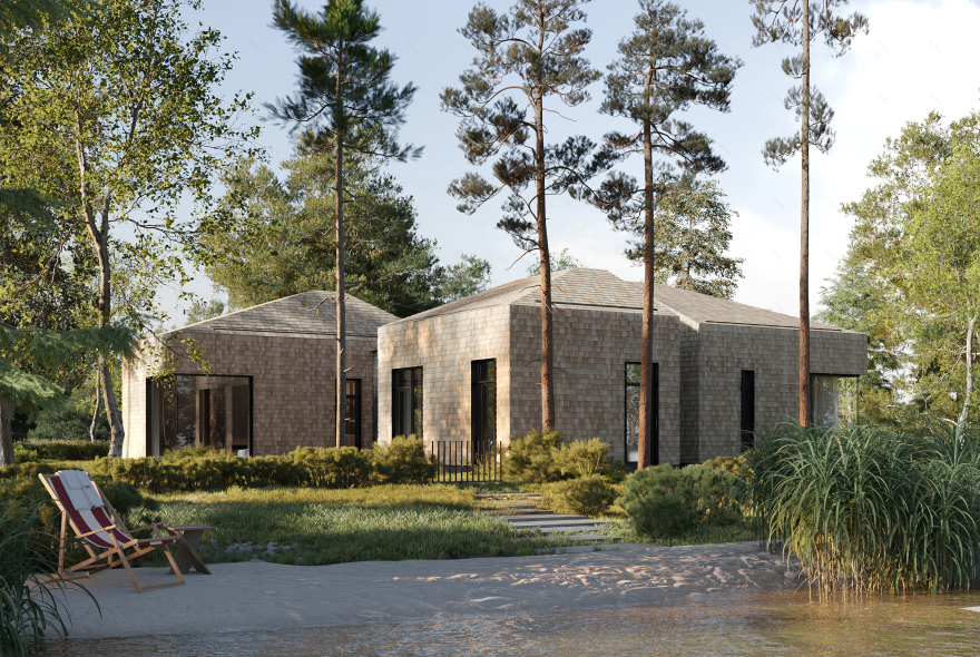 伏尔加河畔的五屋顶之家丨俄罗斯特维尔丨未明确提及设计公司,仅列出团队成员-1